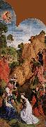 GOES, Hugo van der Calvary Triptych oil painting